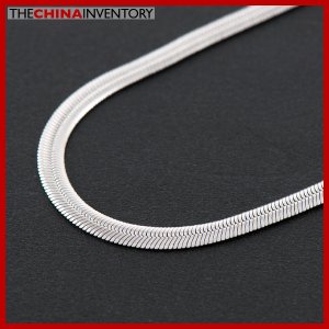 4mm 20"" STAINLESS STEEL FLAT SNAKE CHAIN NECKLACE N1609
