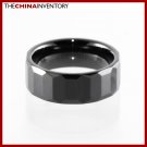 8MM SIZE 5 CERAMIC COMFORT FIT WEDDING BAND RING R1409