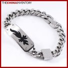 8 1/2"" STAINLESS STEEL CURB CHAIN CF ID BRACELET B0803