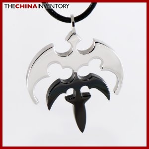 STAINLESS STEEL BAT HILT SWORD PENDANT P1413