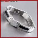 8 1/2"" STAINLESS STEEL CABLE FILIGREE BRACELET B0530B