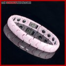 GIRLS 7"" PINK CERAMIC MAGNETIC WATCHBAND BRACELET B2203