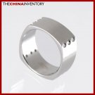 9MM SIZE 12 STAINLESS STEEL SQUARE BAND RING R1213