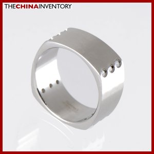 9MM SIZE 9 STAINLESS STEEL SQUARE BAND RING R1213