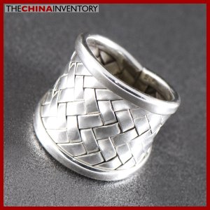 SIZE 7 925 STERLING SILVER BAMBOO RING SIL1301A