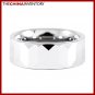 8MM SIZE 8.5 FACETED TUNGSTEN CARBIDE BAND RING R0908