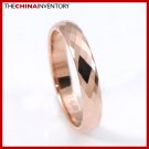 SIZE 5 TUNGSTEN CARBIDE CHAMPAGNE GOLD RING R3808