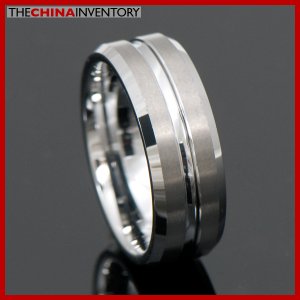 8MM MEN SIZE 9 TUNGSTEN CARBIDE WEDDING RING R4005