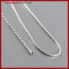 1MM 18"" 925 STERLING SILVER BAMBOO NECKLACE SIL0901A