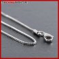 1.2MM 18"" STAINLESS STEEL MINI BOX CHAIN NECKLACE N1012