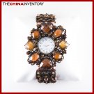 WOMEN IMITATE TOPAZ CRYSTAL CUFF BRACELET WATCH W0141