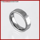 6MM SIZE 5 FACETED TUNGSTEN CARBIDE BAND RING R0916B