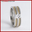 8MM SIZE 9 POLISHED STAINLESS STEEL BAND RING R0711B