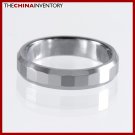 4MM SIZE 5.5 TUNGSTEN CARBIDE FACETED BAND RING R1208