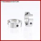 STAINLESS STEEL BLACK CZ HUGGIE HOOP EARRINGS E1103