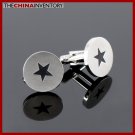 STAINLESS STEEL ROUND CUFFLINKS CUFF LINKS C1105