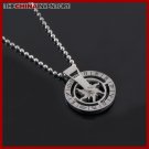 1"" STAINLESS STEEL ZODIAC ROUND TAG PENDANT P1401B