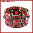 COPPER TONE MOSAIC STYLE CUFF BANGLE BRACELET B0824A
