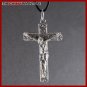 STAINLESS STEEL JESUS CROSS PENDANT NECKLACE P0820