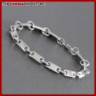 9"" STAINLESS STEEL TAG LINKS BRACELET B1006