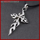 NEW 925 STERLING SILVER FIRE MARK CROSS PENDANT SIL0805