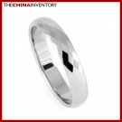 4MM SIZE 10 FACETED TUNGSTEN CARBIDE BAND RING R0909A