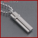 STAINLESS STEEL DETACHABLE CROSS PENDANT NECKLACE P0339