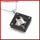 NEW STAINLESS STEEL TWO TONE LOCK PENDANT P1309A