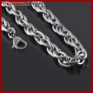 24"" STAINLESS STEEL TRIPLE LINK CHAIN NECKLACE N1501
