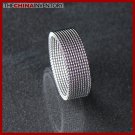 4MM SIZE 6.5 STAINLESS STEEL FLEXIBLE MESH RING R0307B
