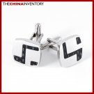 STAINLESS STEEL BLACK CARBON FIBER CUFFLINKS C0901