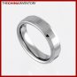 6MM SIZE 12 FACETED TUNGSTEN CARBIDE BAND RING R0922