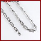 22"" STAINLESS STEEL CROSS TAG NECKLACE FOR MEN N1209