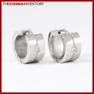 MEN'S STAINLESS STEEL CZ HUGGIE HOOP EARRINGS E0904
