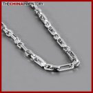 22"" STAINLESS STEEL DOUBLE LINKS NECKLACE N1013