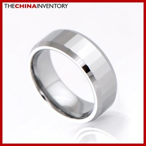 8MM SIZE 9.5 TUNGSTEN CARBIDE WEDDING BAND RING R1503B