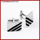 STAINLESS STEEL RECTANGULAR CUFFLINKS CUFF LINKS C1002