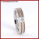 NEW 5MM SIZE 6  STAINLESS STEEL CABLE BAND RING R0711A