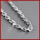 22"" STAINLESS STEEL DOUBLE OVAL LINKS NECKLACE N1021