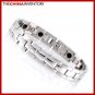 11MM 8"" STAINLESS STEEL HEALTH WATCHBAND BRACELET B1732