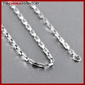 3MM 20"" STAINLESS STEEL LONG BOX CHAIN NECKLACE N1215