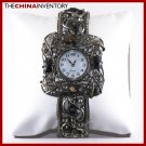 LADIES BLACK CRYSTAL FASHION BRACELET BANGLE WATCH
