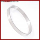 6 1/2"" STAINLESS STEEL CZ CUFF BANGLE BRACELET B0817A