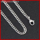 3.5MM 18"" STAINLESS STEEL CURB CHAIN NECKLACE N2001A