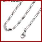 55CM 4MM STAINLESS STEEL BAMBOO LINKS NECKLACE N3407
