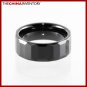 8MM SIZE 6 CERAMIC COMFORT FIT WEDDING BAND RING R1409