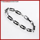 8"" STAINLESS STEEL TWO TONE CHAIN BRACELET B1413B