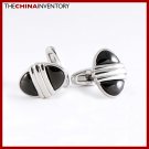 NEW STAINLESS STEEL OVAL CUFF LINKS CUFFLINKS C0801