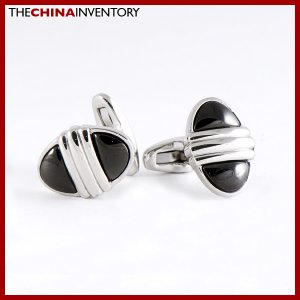 NEW STAINLESS STEEL OVAL CUFF LINKS CUFFLINKS C0801