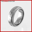 7MM SIZE 7.5 FACETED TUNGSTEN CARBIDE BAND RING R0918